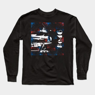 e46 silhouette color sketch Long Sleeve T-Shirt